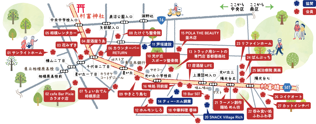 村富線エリアマップ